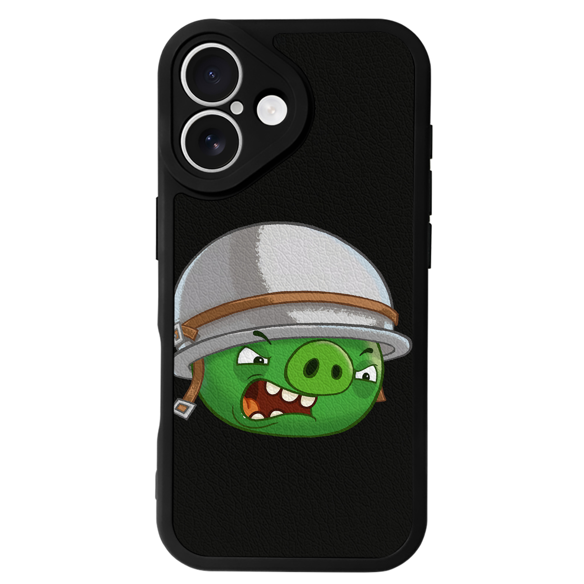 （画像用） Angry Birds アングリーバード 【iPhone 16シリーズ対応】シリコンスマホケース（レザー調） 材質：シリコン